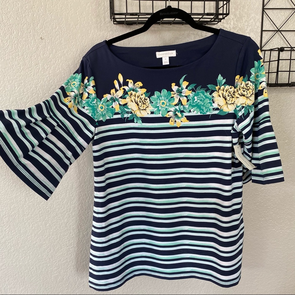 Charter club blouse NWT
